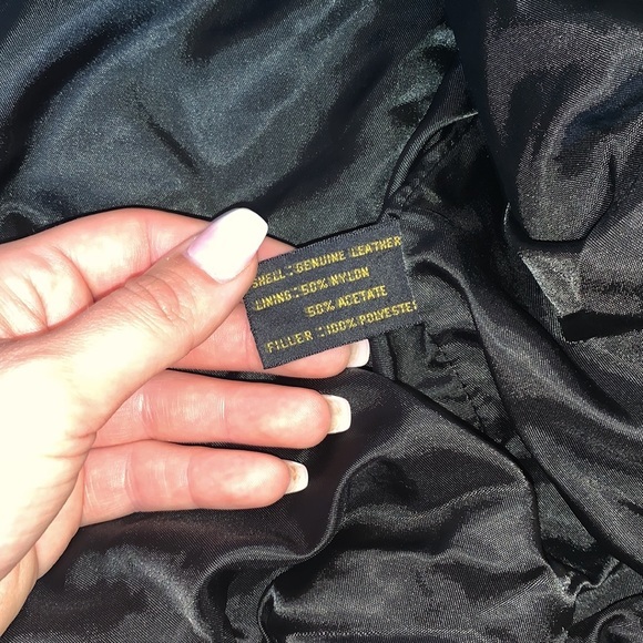 100 percent geniuine leather quilted bomber - Picture 4 of 4